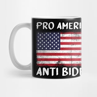 Pro America Anti Biden Vintage USA flag Mug